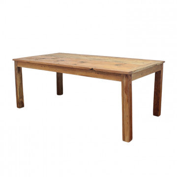 Tavolo in legno riciclato 200x100x77 cm colore marrone