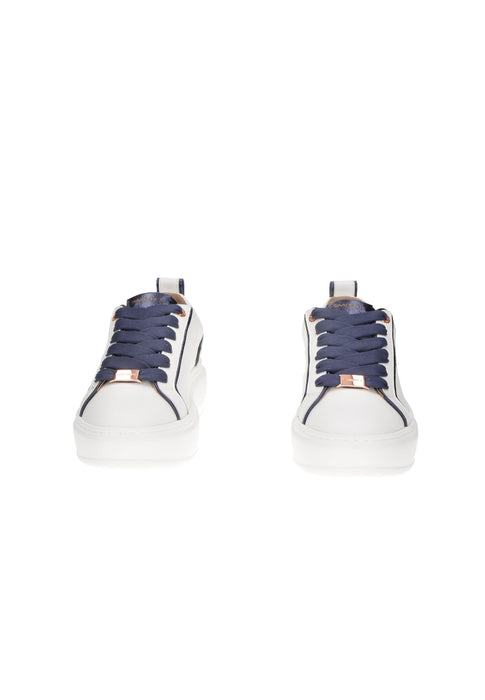 Sneaker Donna Stone High Alexander Smith In Pelle Con Lacci Sottopiede Imbottito Fondo Gomma Con Para Alta 5 Cm