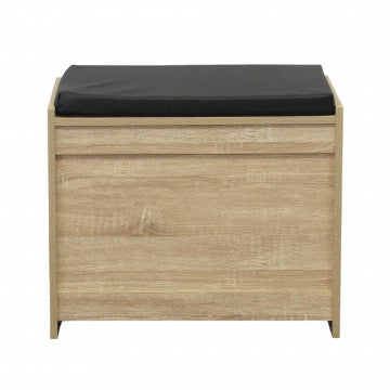 Scarpiera in legno con cuscino 60x29,5x48 cm, peso 8,35 kg
