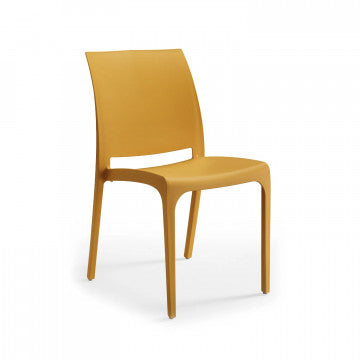 Sedia in polipropilene con tappi antiscivolo, 46x54x80 cm