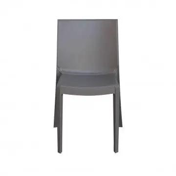 Chaise Perla en polypropylène - Sans accoudoirs - Dimensions : 55x47x82cm