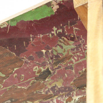 Mobile in legno riciclato e metallo, 118x37x218 cm, colore marrone