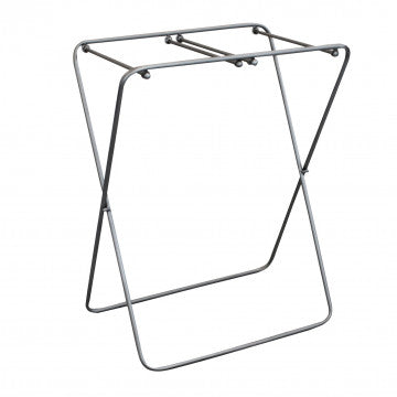 Porta biancheria in ferro e tessuto colore bianco 64x43x80,5 cm