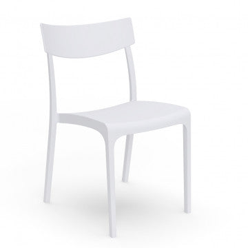 Sedia struttura monoblocco polipropilene e fibra di vetro 46x54x80 cm