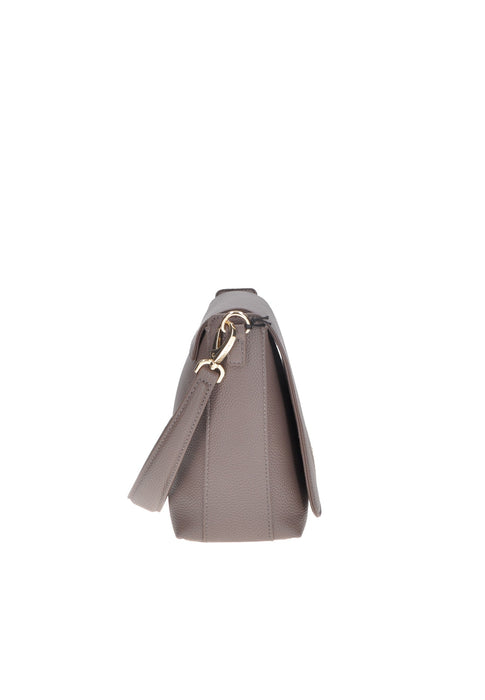 Valentino Bags Borsa A Spalla In Ecopelle Con Chiusura A Patta E Logo Frontale Tracolla In Tessuto 27x20x11 Cm