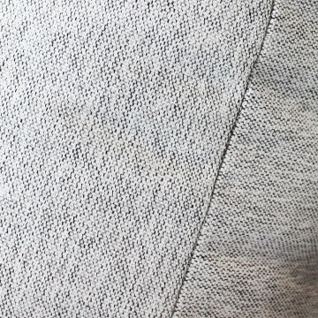 Poltrona dondolo struttura alluminio corda grigio cuscini idrorepellenti