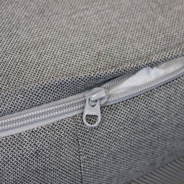 Salotto tre posti in laminato HPL e alluminio con cuscini inclusi