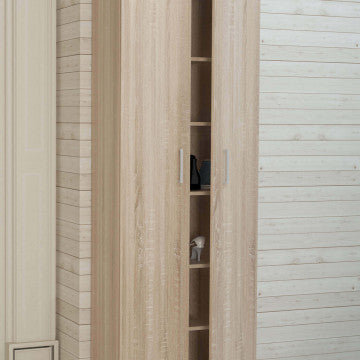 Mobile 2 Ante Quercia Chiaro 60x33x192h cm