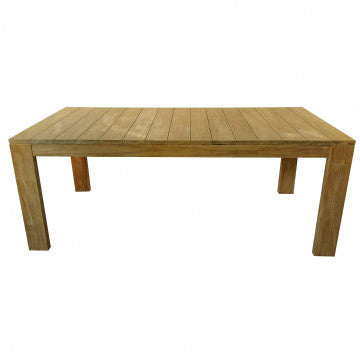 Tavolo in teak spessore piano 16 cm, dimensioni 200x100x75 cm