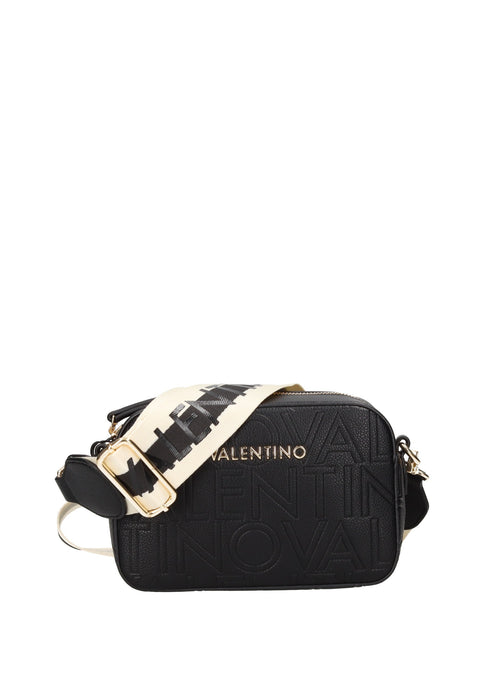 Valentino Bags Borsa A Tracolla Pansy In Ecopelle Con Chiusura Cerniera Due Tracolle Tessuto Ed Ecopelle 21x13x7 Cm