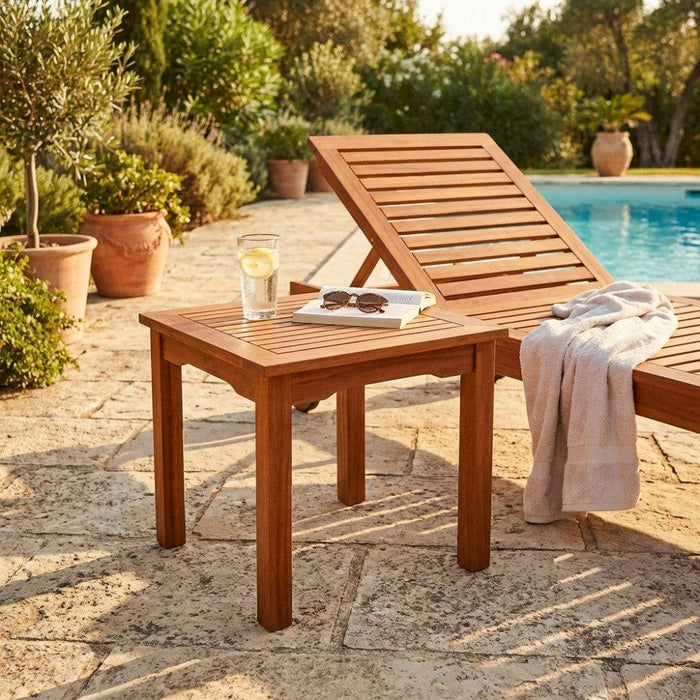 Tavolino Legno Acacia 50x50x50h cm Marrone