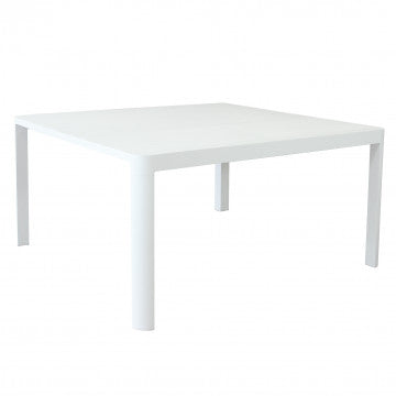 Tavolo allungabile in alluminio verniciato 100/150x150 cm, altezza 75