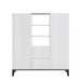 Credenza Sunrise Highboard 120 x 40 x 120 cm - Bianco Lucido Credenze Italy Web forniture   