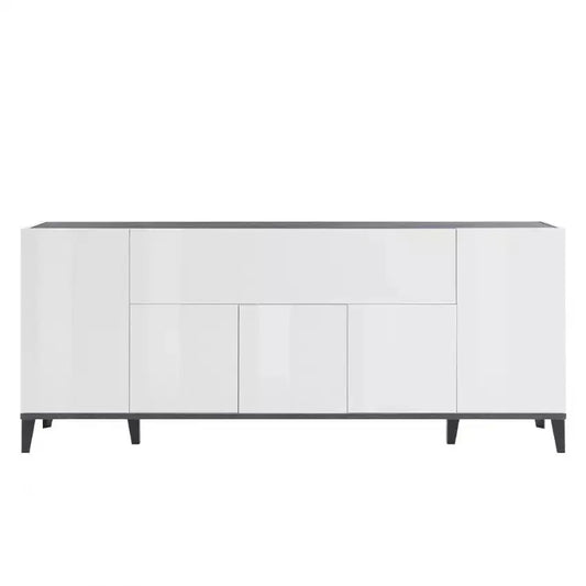 Credenza Sunrise 4 Ante + 1 Vano a Ribalta 200 Bianco Lucido Credenze Italy Web forniture   