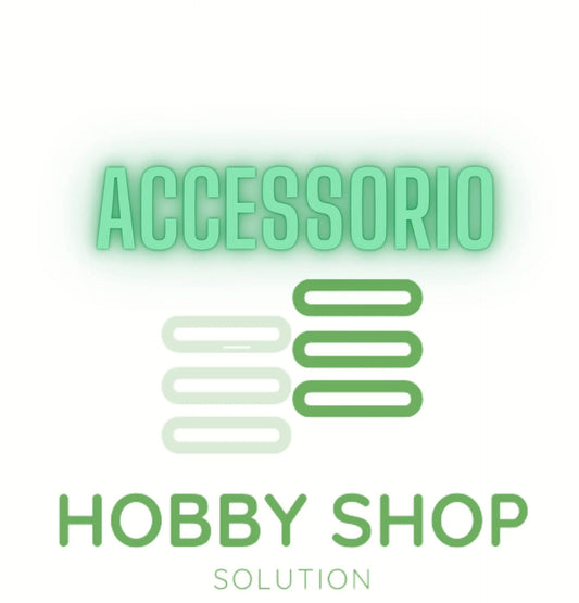 Logo illustrato di Hobby Shop Solution con scritta 'Accessorio' in verde, ideale per categoria utensili ed elettroutensili INGCO.