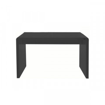 Tavolino in MDF laccato bianco, struttura minimal, peso 29 kg