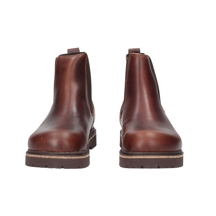 Birkenstock Beatles Highwood In Pelle Deep Blue Plantare Anatomico Rimovibile Tomaia Pelle Naturale Sole Gomma