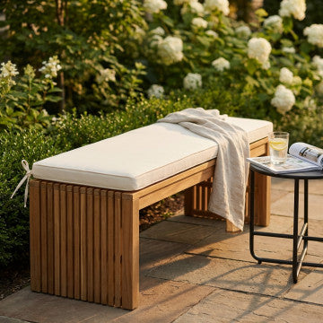 Cuscino sfoderabile idrorepellente in poliestere 150x45 cm spessore 4