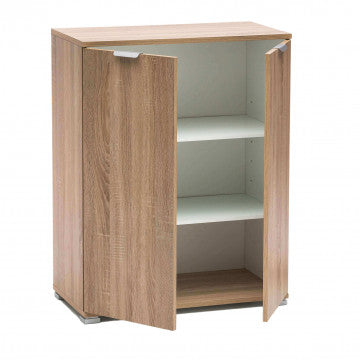 Armadietto in truciolare bilaminato con due ante, dimensioni 60x38x85 cm