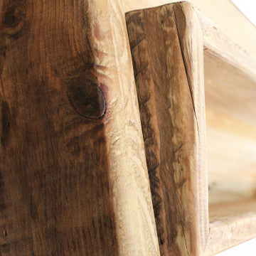 Scaffale da bagno in legno di pino riciclato 62x45x175 cm