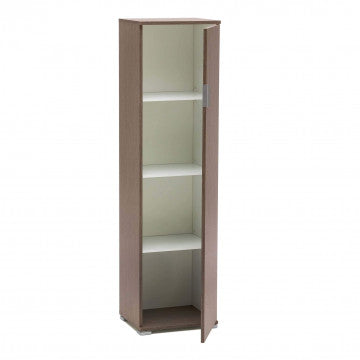 Portascope in truciolare bilaminato, rovere grigio, 40x33x151 cm