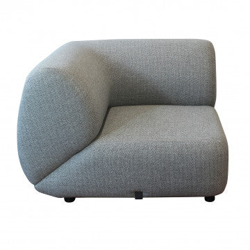Poltrona laterale in alluminio con cuscini in poliestere 112x112x76 cm