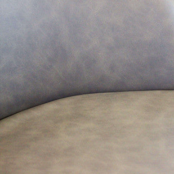 Poltrona struttura metallo seduta schienale ecopelle 50x50x76cm