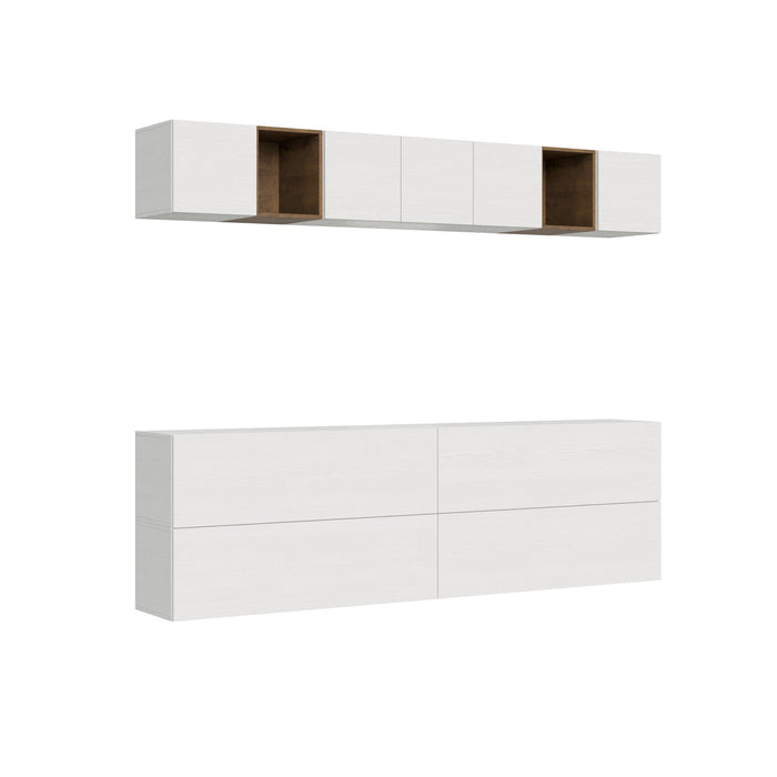 Composizione parete soggiorno A104 L.268 P.39,2