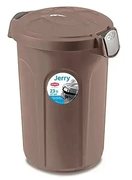 Bidone jerry 23lt tortora man/silv. Pattumiera STEFANPLAST   
