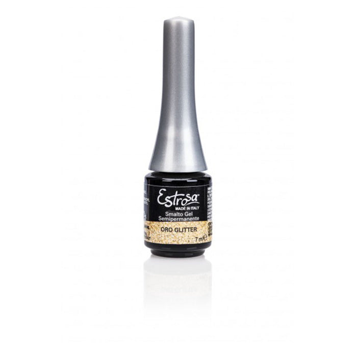 ESTROSA SMALTO GEL SEMIPERMANENTE ORO GLITTER 7500 7 ML