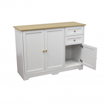 Mobile in legno bianco, 110x39,5x78,5 cm, peso 30,3 kg