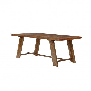 Tavolo in legno di mango massiccio 200x100x76 cm colore marrone