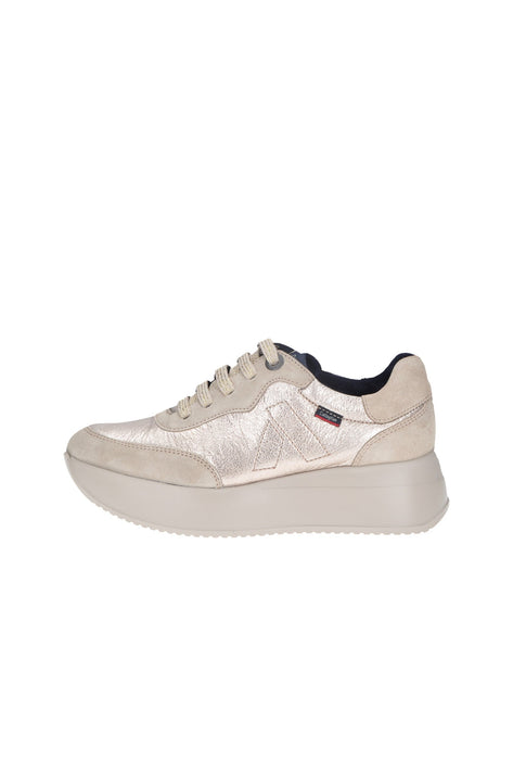 Sneaker Babylon Callaghan In Camoscio Con Chiusura A Laccio Sottopiede In Pelle Imbottito Suola In Gomma Alta 5 Cm