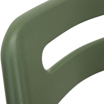 Sedia impilabile in polipropilene - 40x43x78 cm - Verde