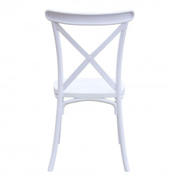 Sedia impilabile Shelly bianca - design elegante e moderno