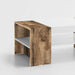 Tavolino da caffè moderno in legno laccato bianco con finitura acero pereira Tavoli Italy Web forniture   