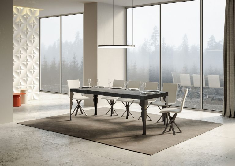 Itamoby Tavolo Allungabile Paxon Premium 90 cm - Struttura Antracite