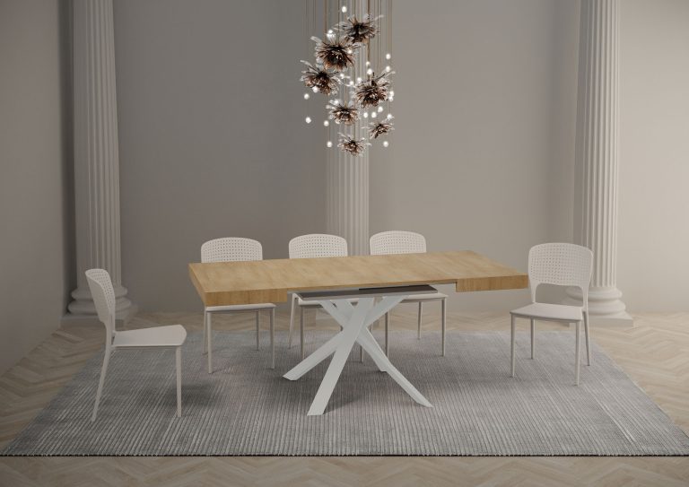 Itamoby Tavolo Allungabile Clerk 90 cm con Estensione Fino a 194 cm