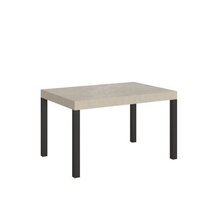 Tavolo allungabile Everyday telaio Antracite con piano chiaro, design moderno e lineare, ideale per arredare soggiorni contemporanei.