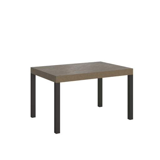 Tavolo allungabile Everyday telaio Antracite con piano marrone, struttura robusta e finitura elegante per arredamenti contemporanei.