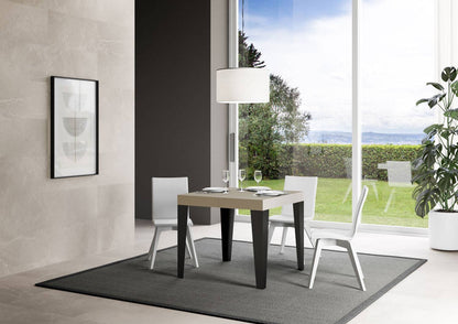Itamoby Tavolo allungabile Flame con telaio e gambe antracite