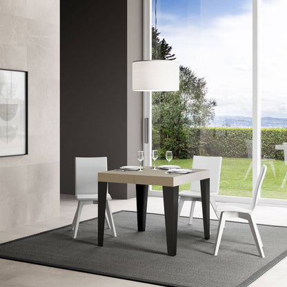 Itamoby Tavolo allungabile Flame con telaio e gambe antracite