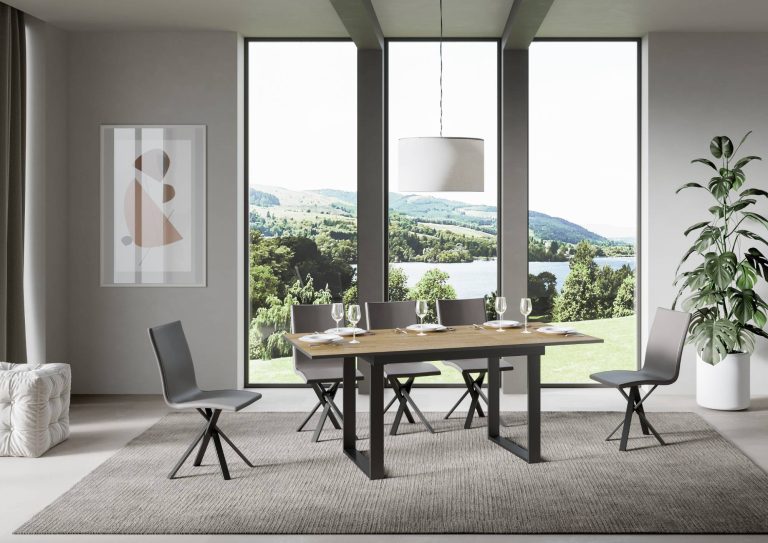 Itamoby Tavolo Allungabile Bandos 120 e 160 cm - Design Industriale