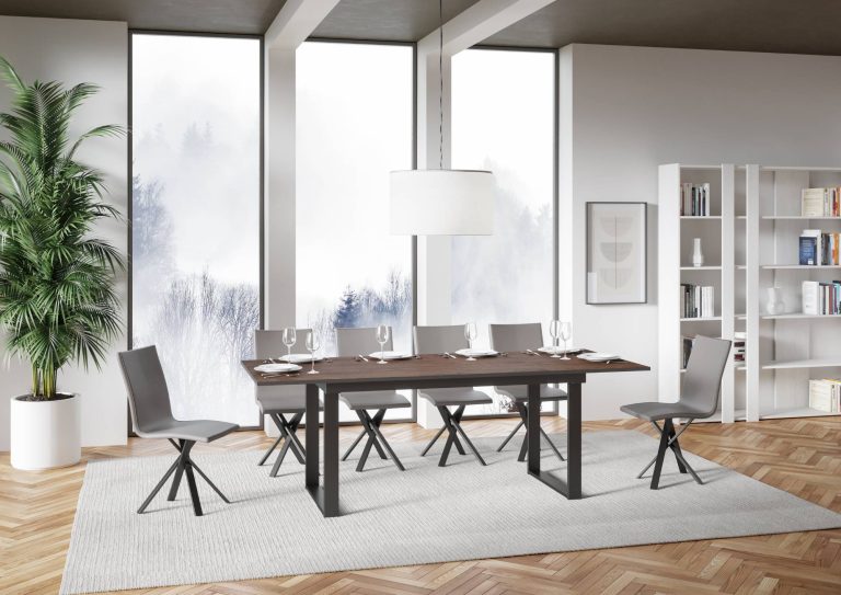 Itamoby Tavolo Allungabile Bandos 120 e 160 cm - Design Industriale