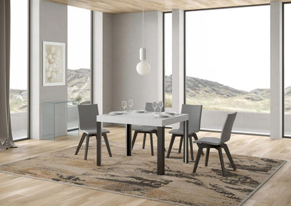 Itamoby Tavolo allungabile Linea P.90 con telaio in ferro Antracite