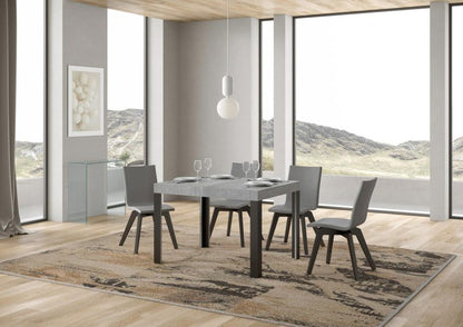 Itamoby Tavolo allungabile Linea P.90 con telaio in ferro Antracite