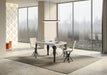 Tavolo Paxon Premium bianco in sala da pranzo moderna, perfetto per ambienti luminosi e raffinati.