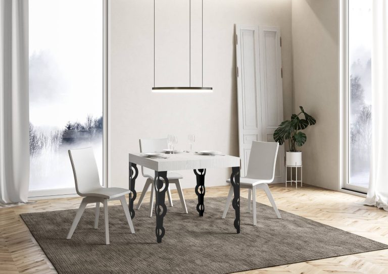 Table extensible Karamay Premium D. 90-Structure anthracite