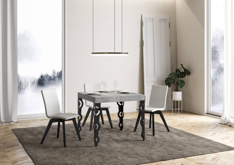 Table extensible Karamay Premium D. 90-Structure anthracite
