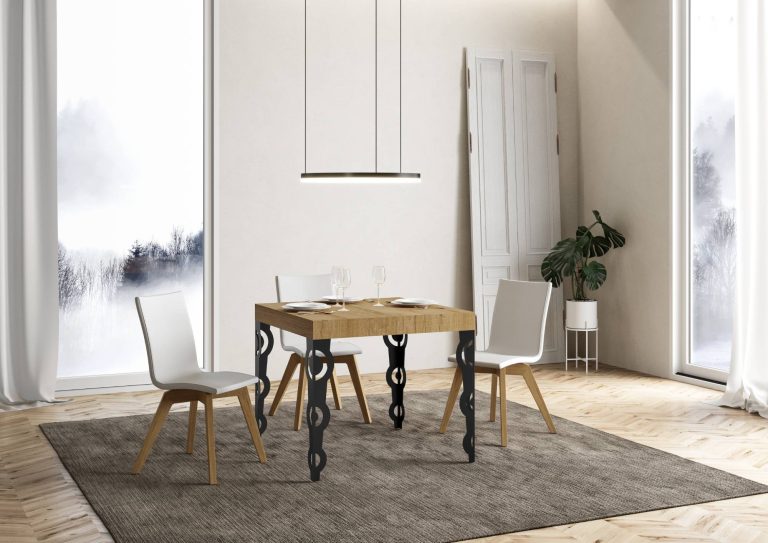 Table extensible Karamay Premium D. 90-Structure anthracite